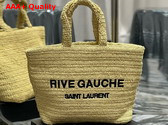 Saint Laurent Rive Gauche Tote in Naturel Raffia Replica