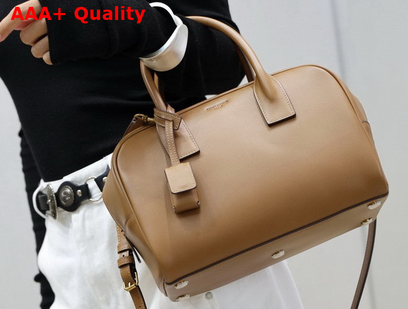 Saint Laurent Sac De Jour Boston in Smooth Leather Small Toasted Brown Replica