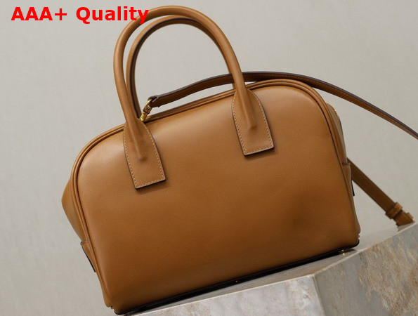 Saint Laurent Sac De Jour Boston in Smooth Leather Small Toasted Brown Replica