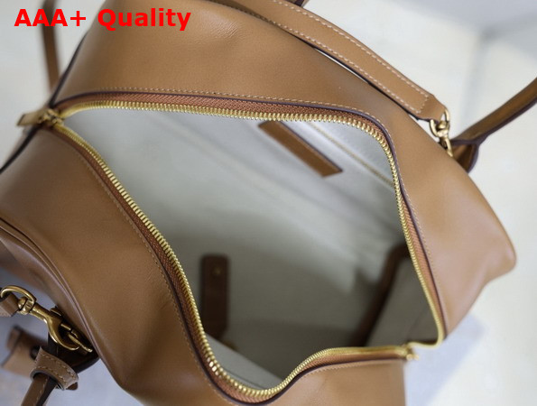 Saint Laurent Sac De Jour Boston in Smooth Leather Small Toasted Brown Replica