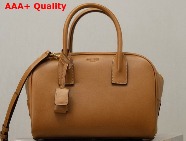 Saint Laurent Sac De Jour Boston in Smooth Leather Small Toasted Brown Replica