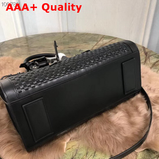 Saint Laurent Sac De Jour Small in Black Woven Calfskin Replica