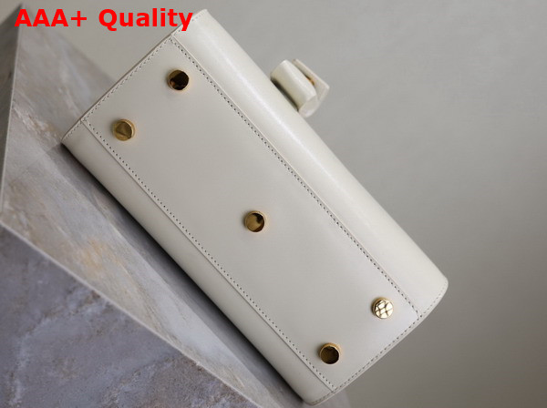 Saint Laurent Sac De Jour in Smooth Leather Nano Vintage White Replica