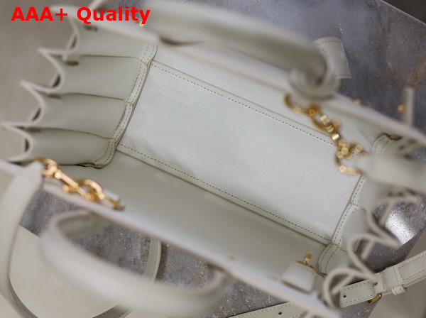 Saint Laurent Sac De Jour in Smooth Leather Nano Vintage White Replica