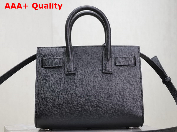 Saint Laurent Sac de Jour Nano in Black Grained Leather Replica