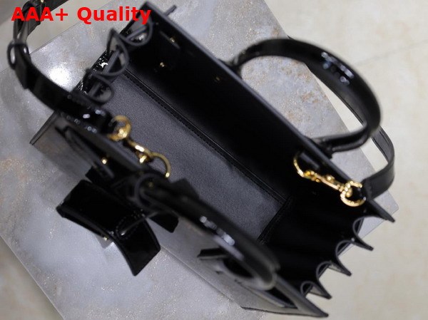 Saint Laurent Sac de Jour Nano in Black Patent Leather Replica