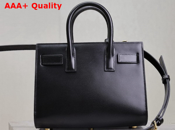 Saint Laurent Sac de Jour Nano in Black Smooth Leather Replica