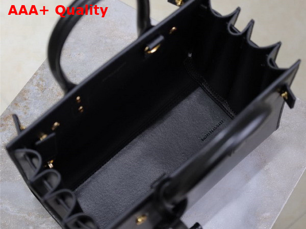 Saint Laurent Sac de Jour Nano in Black Smooth Leather Replica