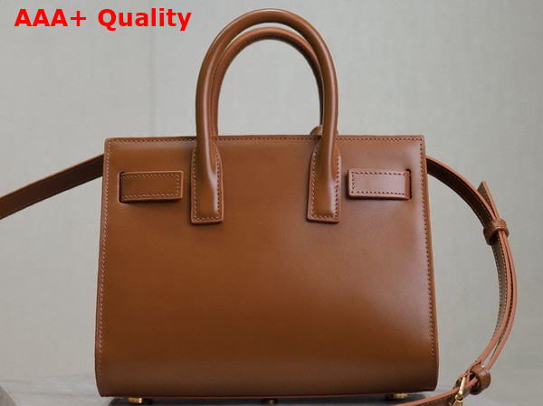 Saint Laurent Sac de Jour Nano in Brown Smooth Leather Replica