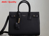 Saint Laurent Sac de Jour in Supple Grained Leather Baby Black Replica