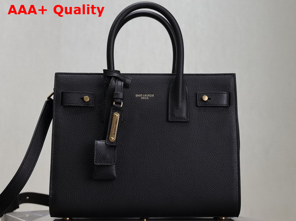 Saint Laurent Sac de Jour in Supple Grained Leather Baby Black Replica