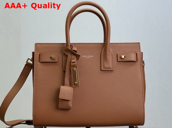 Saint Laurent Sac de Jour in Supple Grained Leather Baby Cinnamon Replica
