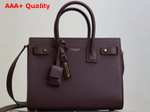 Saint Laurent Sac de Jour in Supple Grained Leather Baby Rouge Cabernet Replica