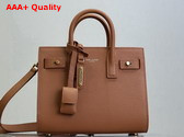 Saint Laurent Sac de Jour in Supple Grained Leather Nano Cinnamon Replica
