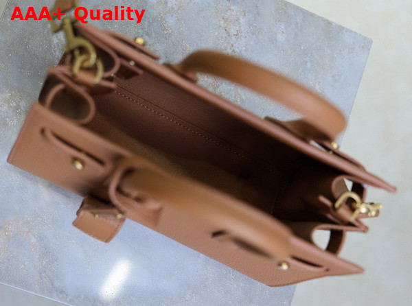 Saint Laurent Sac de Jour in Supple Grained Leather Nano Cinnamon Replica