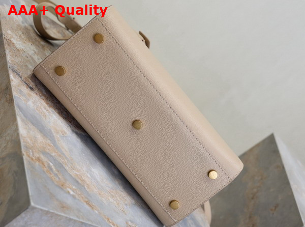 Saint Laurent Sac de Jour in Supple Grained Leather Small Dark Beige Replica