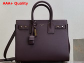 Saint Laurent Sac de Jour in Supple Grained Leather Small Rouge Cabernet Replica