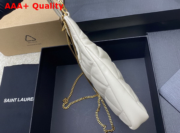 Saint Laurent Sade Hobo in Blanc Vintage Lambskin Replica