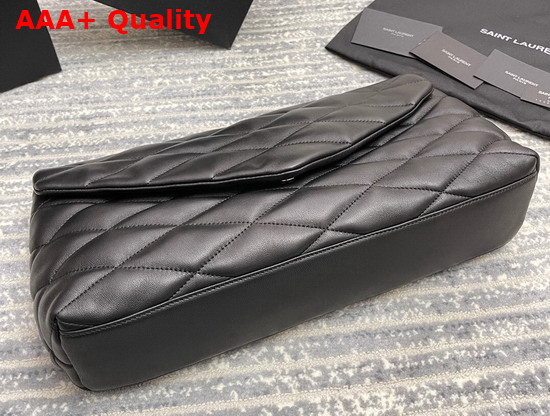 Saint Laurent Sade Puffer Envelope Clutch in Black Lambskin Replica