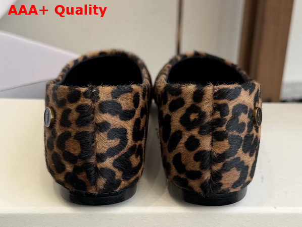 Saint Laurent Sao Ballerinas in Pony Hair Leather Leopard Replica