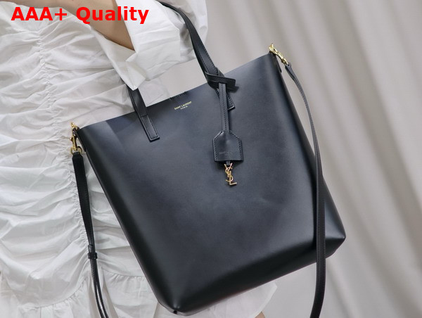 Saint Laurent Shopping Saint Laurent Toy in Black Leather Replica