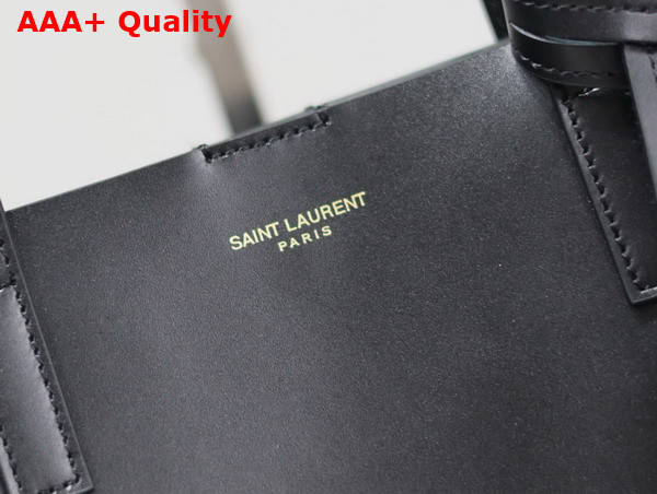 Saint Laurent Shopping Saint Laurent Toy in Black Leather Replica