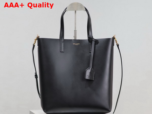 Saint Laurent Shopping Saint Laurent Toy in Black Leather Replica