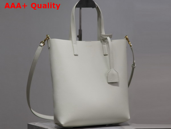 Saint Laurent Shopping Saint Laurent Toy in Blanc Vintage Leather Replica