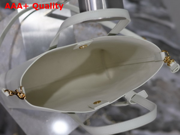 Saint Laurent Shopping Saint Laurent Toy in Blanc Vintage Leather Replica