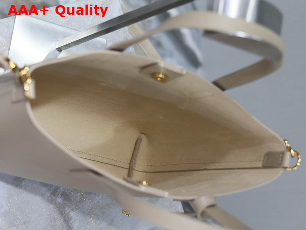 Saint Laurent Shopping Saint Laurent Toy in Dark Beige Leather Replica