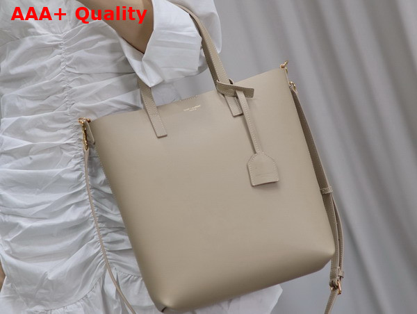 Saint Laurent Shopping Saint Laurent Toy in Dark Beige Leather Replica