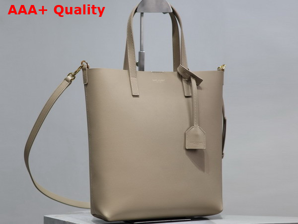 Saint Laurent Shopping Saint Laurent Toy in Dark Beige Leather Replica