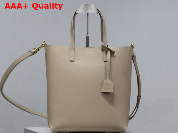 Saint Laurent Shopping Saint Laurent Toy in Dark Beige Leather Replica