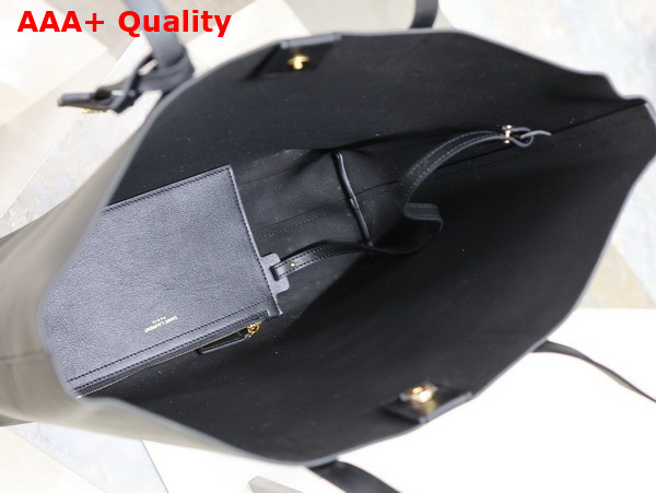 Saint Laurent Shopping Saint Laurent in Black Leather Replica