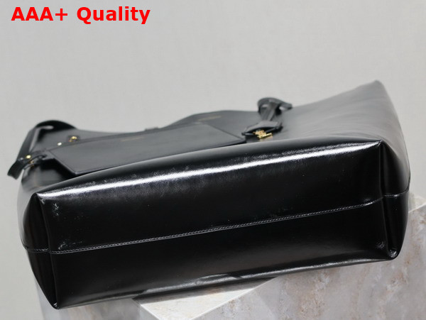 Saint Laurent Shopping Saint Laurent in Black Vintage Leather Replica