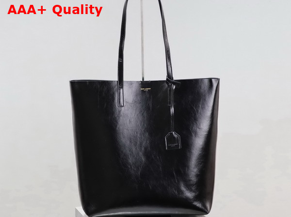 Saint Laurent Shopping Saint Laurent in Black Vintage Leather Replica