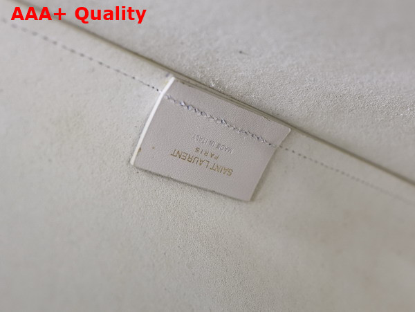 Saint Laurent Shopping Saint Laurent in Blanc Vintage Leather Replica