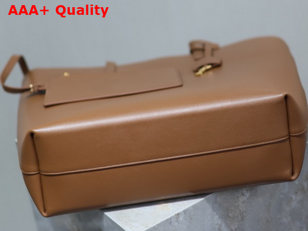 Saint Laurent Shopping Saint Laurent in Brick Leather Replica