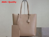 Saint Laurent Shopping Saint Laurent in Dark Beige Leather Replica