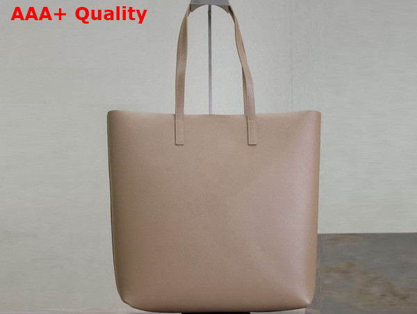 Saint Laurent Shopping Saint Laurent in Dark Beige Leather Replica