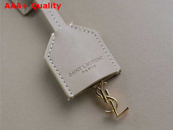 Saint Laurent Shopping Saint Laurent in Dark Beige Leather Replica