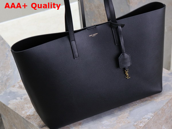 Saint Laurent Shopping Saint Laurent in Leather Black Replica