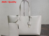 Saint Laurent Shopping Saint Laurent in Leather Blanc Vintage Replica