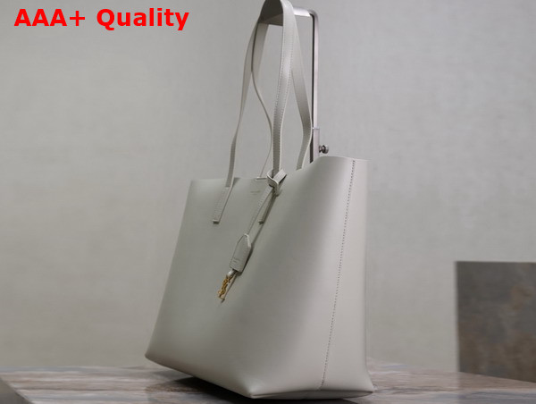 Saint Laurent Shopping Saint Laurent in Leather Blanc Vintage Replica