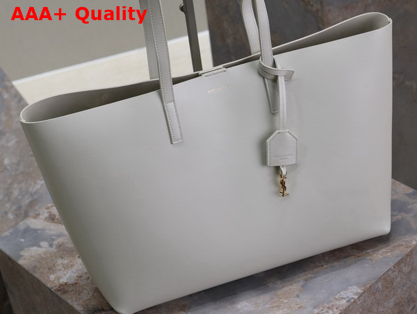 Saint Laurent Shopping Saint Laurent in Leather Blanc Vintage Replica