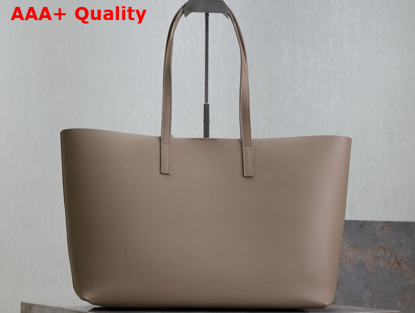 Saint Laurent Shopping Saint Laurent in Leather Dark Beige Replica
