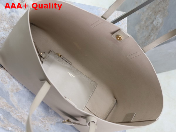 Saint Laurent Shopping Saint Laurent in Leather Dark Beige Replica