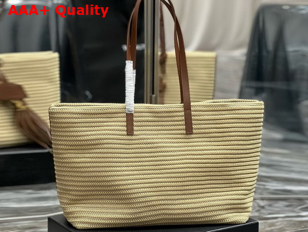 Saint Laurent Shopping Tote in Raffia with Tassel Replica