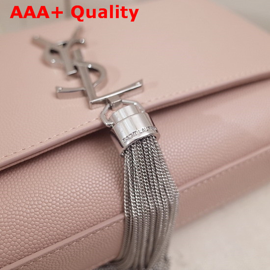 Saint Laurent Small Kate Bag with Tassel Pink Grain Leather Replica