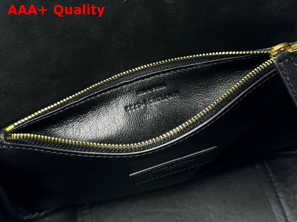 Saint Laurent Small Le 5 A 7 Supple in Grained Leather Black Replica